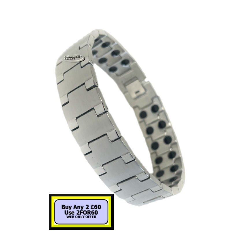 SD4s SD4 Stainless Steeel Double Magnet Bracelet