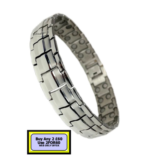SD6s SD6 Stainless Steeel Double Magnet Bracelet