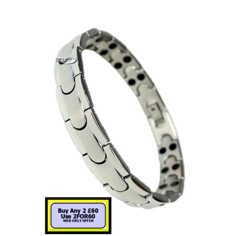 SD8s SD8 Stainless Steeel Double Magnet Bracelet