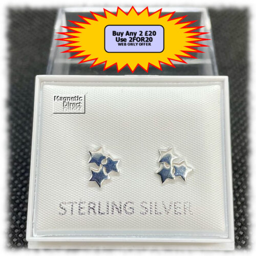 Star Stud Earrings Sterling Silver