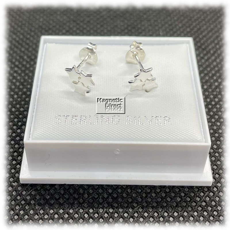 Star Stud Earrings Sterling Silver
