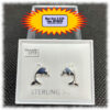 Dolphin Stud Earrings Sterling Silver