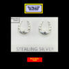 Horseshoe Stud Earrings Sterling Silver