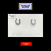 Horseshoe Earrings Stud Sterling Silver