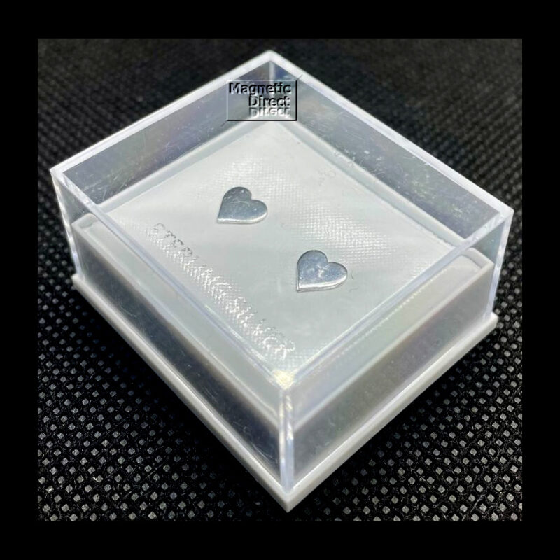 HEART STUD EARRINGS  STERLING SILVER - 925