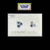 SS04 3 Star Stud Earrings Sterling Silver