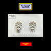 SS05 Skull Stud Earrings Sterling Silver