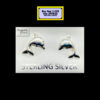 Dolphin Stud Earrings Sterling Silver