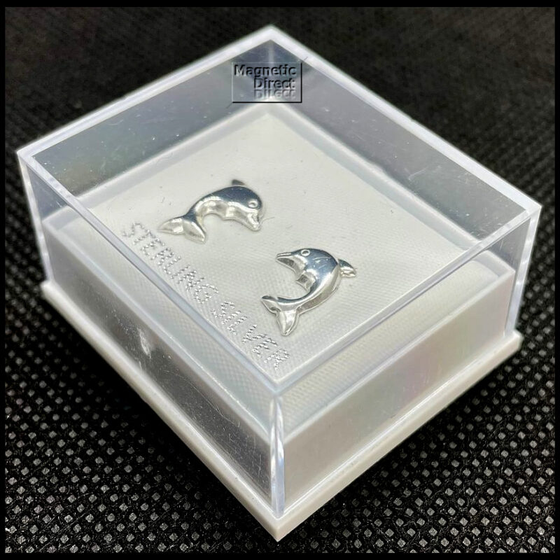 Dolphin Stud Earrings Sterling Silver