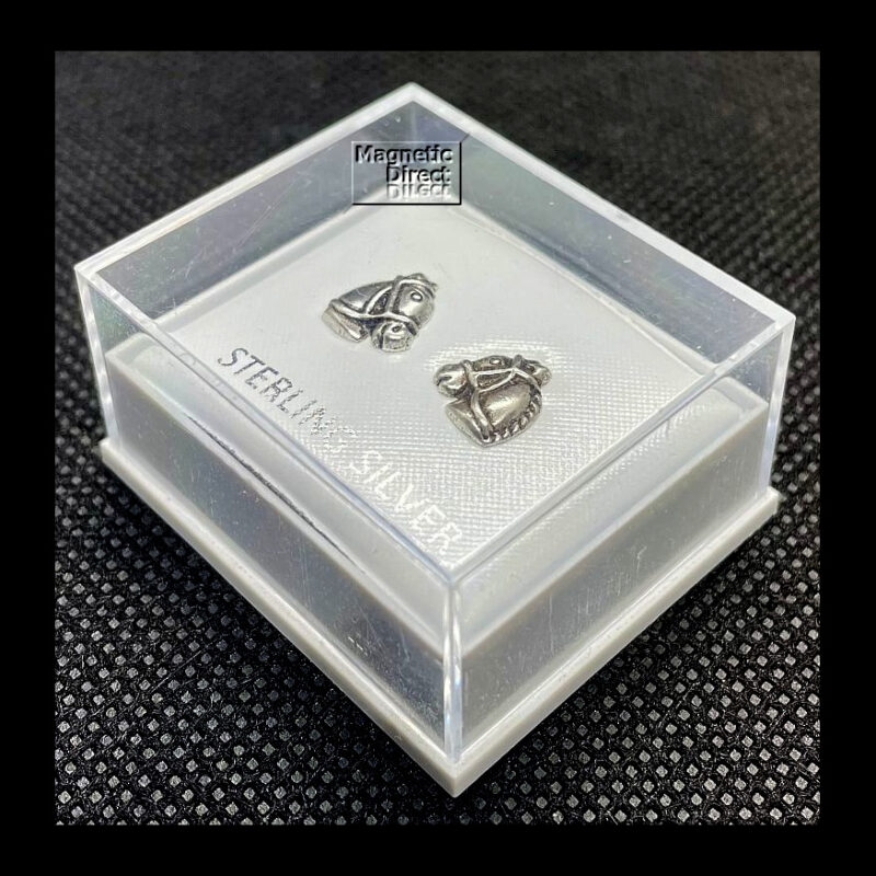 Horse Head Stud Earrings Sterling Silver