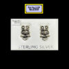 SS12 Owl Stud Earrings Sterling Silver