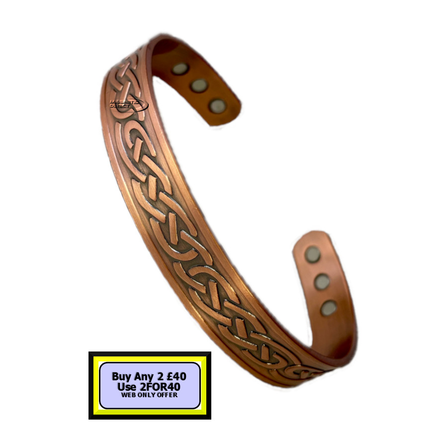 Celtic Knot Copper Magnetic Bracelet C51