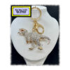 Dinosaur Keyring - Bagcharm Crystal Rhinestone