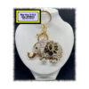 Elephant1 Keyring - Bagcharm Crystal Rhinestone
