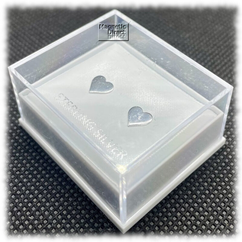 Heart Stud Earrings Sterling Silver