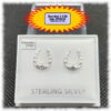 Horseshoe Stud Earrings Sterling Silver