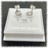 Horseshoe Earrings Stud Sterling Silver