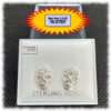 Skull Stud Earrings Sterling Silver