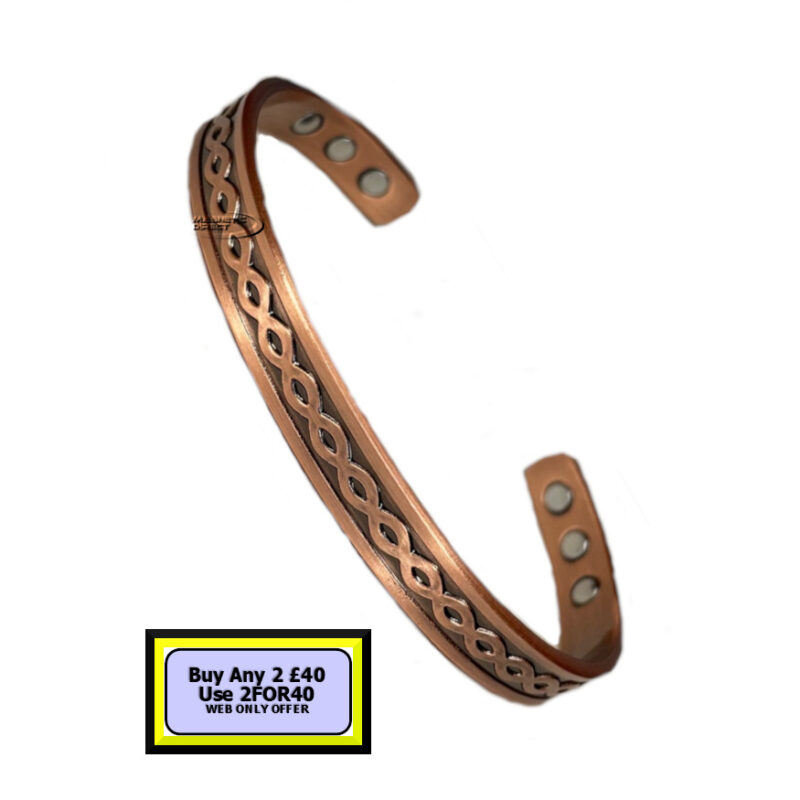 C55 Celtic Copper Magnetic Bracelet