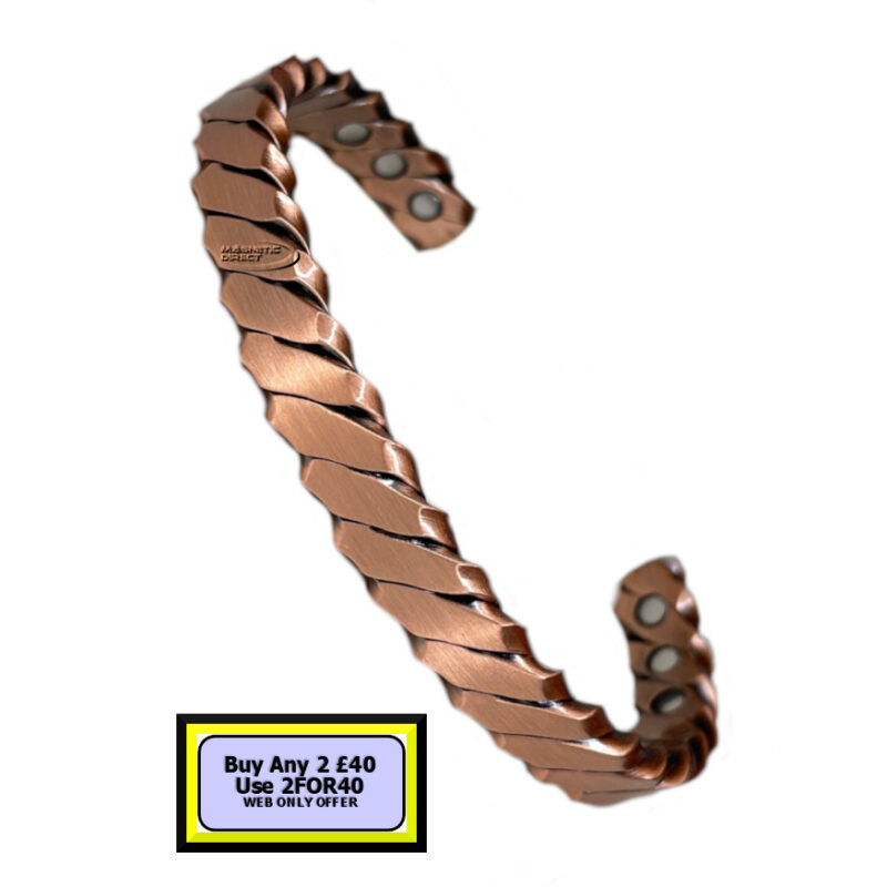C57 Copper Magnetic Bracelet Twisted Wire