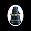 Sterling Silver Copper and Brass Handmade Ring R4