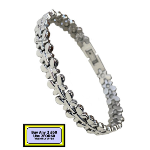 S21 S21 Butterfly Stainless Steel Magnetic Bracelet