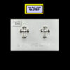 Cross Stud Earrings Sterling Silver