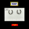 Horseshoe Stud Earrings Sterling Silver SS19