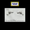 Gun Stud Earrings Sterling Silver Gun Stud Earrings Sterling Silver