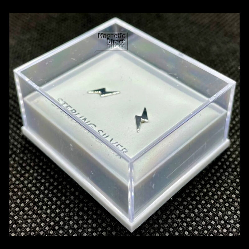 Lightning Stud Earrings Sterling Silver