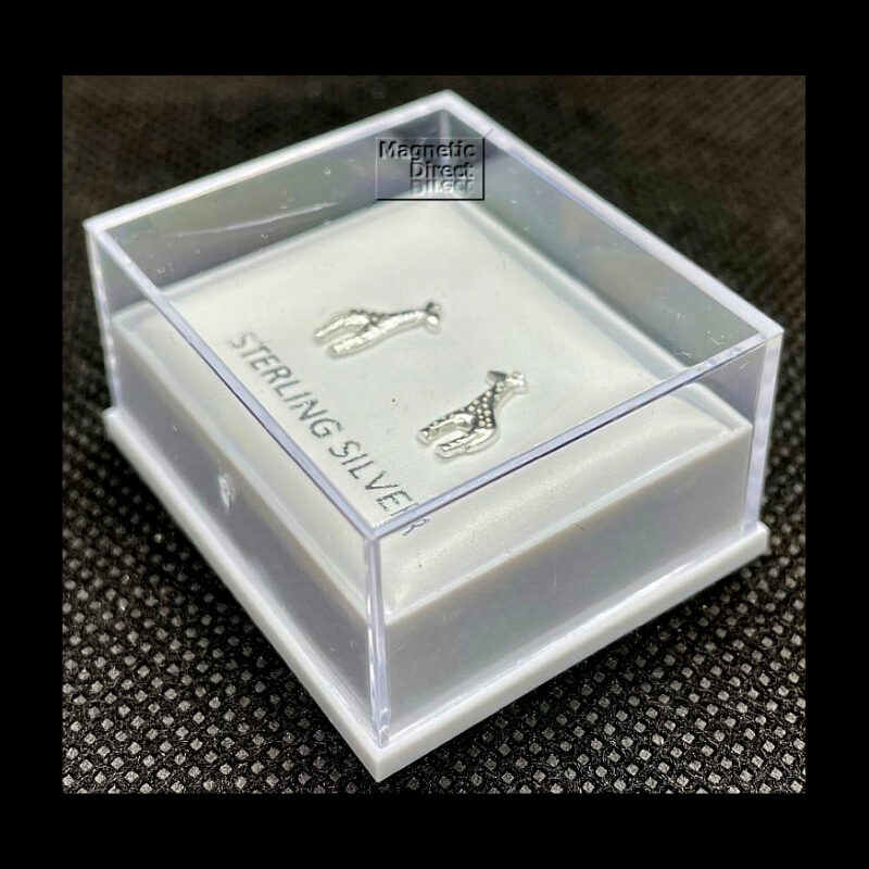 SS27b Giraffe Stud Earrings Sterling Silver