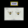 SS33 Bee Stud Earrings Sterling Silver