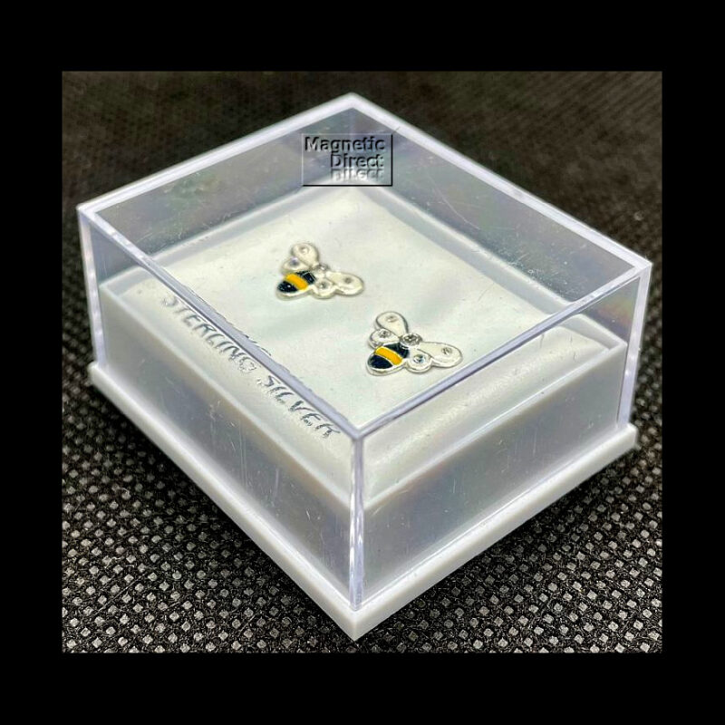 SS33b Bee Stud Earrings Sterling Silver