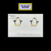 Penguin Stud Earrings Sterling Silver