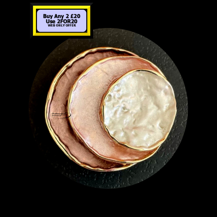 Circle Pink Magnetic Brooch MB4