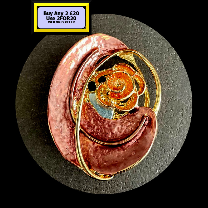 Golden Rose Magnetic Brooch MB13