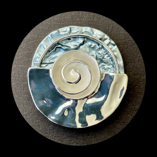 Blue Swirl Magnetic Brooch MB16