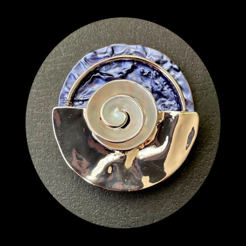 Purple Swirl Magnetic Brooch MB22