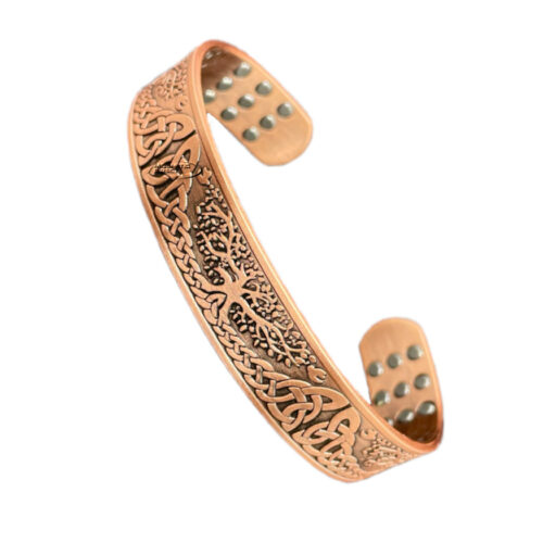 Tree-Of-Life Multimagnet Copper Magnetic Bracelet MC3