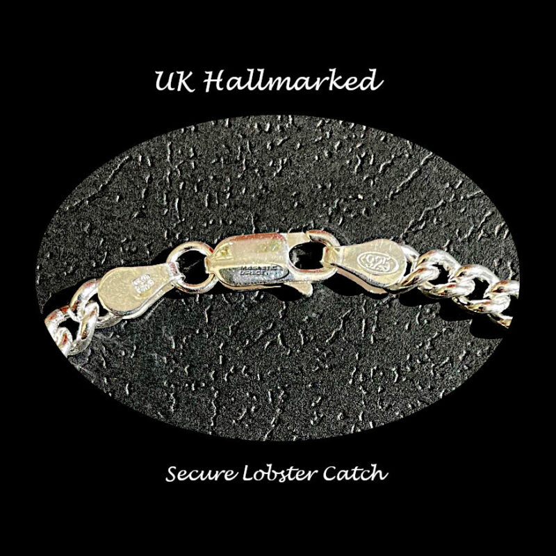 Sterling Silver Curb Bracelet Hallmarked