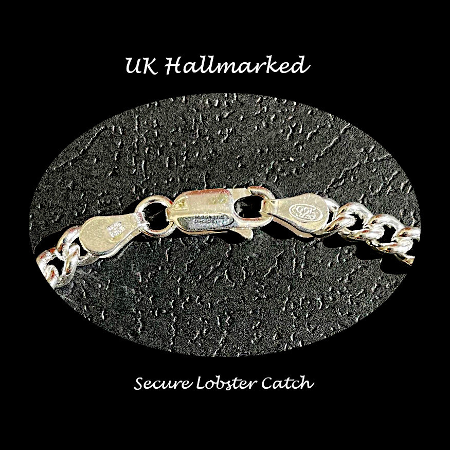 Sterling Silver Curb Bracelet Hallmarked