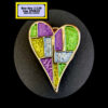 Heart Coloured Magnetic Brooch MB9