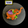 Elephant Magnetic Brooch Brown MB23