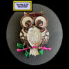 Owl Magnetic Brooch Brown MB24