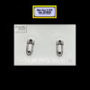 Safety-Pin Stud Earrings Sterling Silver